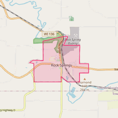 Map of Rock Springs