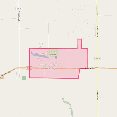 Map of Rosholt