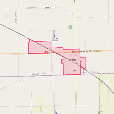 Map of Sharon