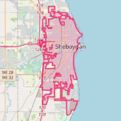 Map of Sheboygan