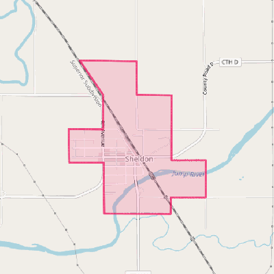 Map of Sheldon