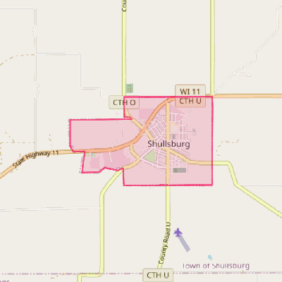 Map of Shullsburg