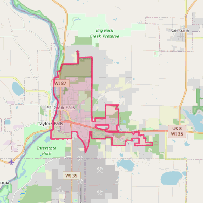 Map of St. Croix Falls