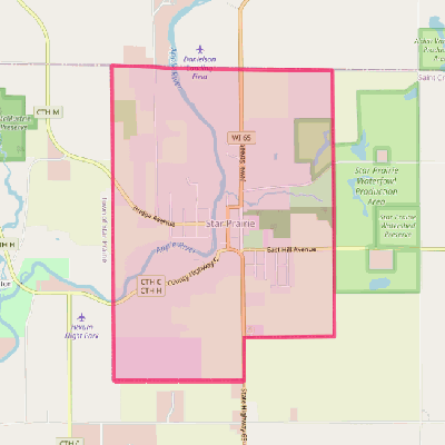 Map of Star Prairie