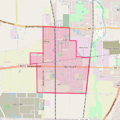 Map of Sturtevant