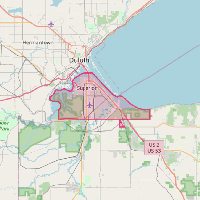 Map of Superior