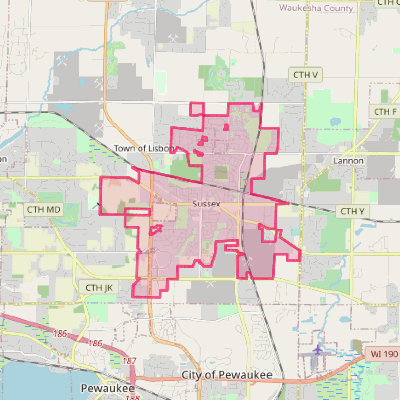 Map of Sussex