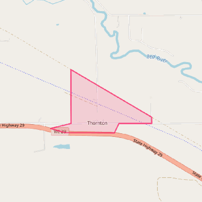 Map of Thornton