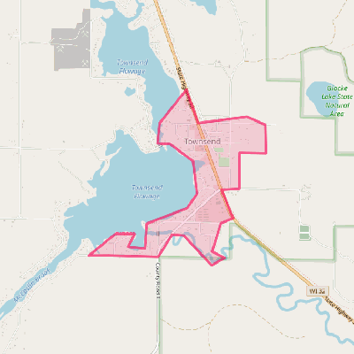 Map of Townsend