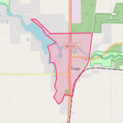 Map of Trego