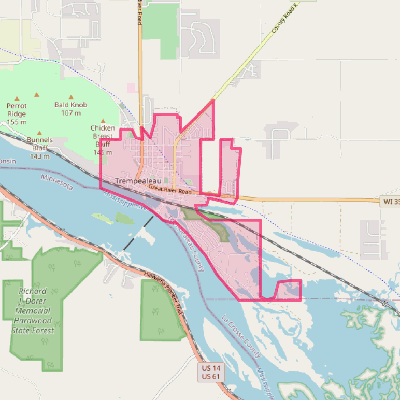 Map of Trempealeau