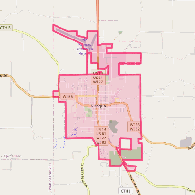 Map of Viroqua