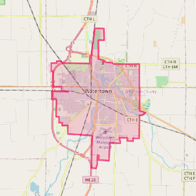 Map of Watertown