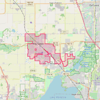 Map of Waunakee