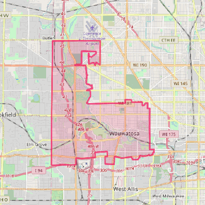 Map of Wauwatosa