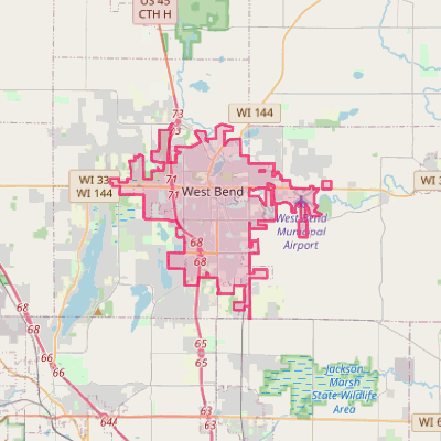 Map of West Bend