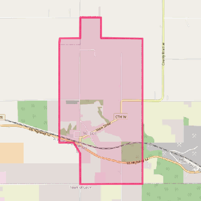 Map of Wilson