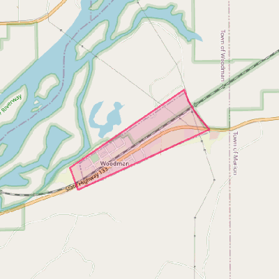 Map of Woodman