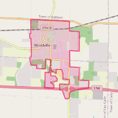 Map of Woodville