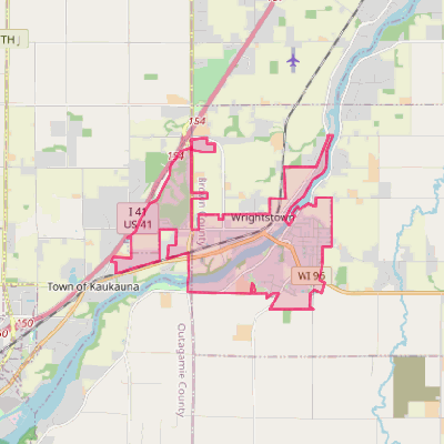 Map of Wrightstown