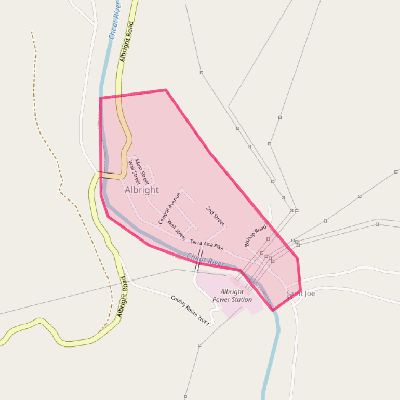 Map of Albright