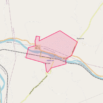 Map of Alderson