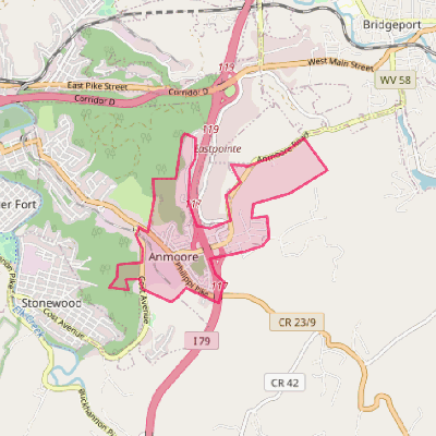 Map of Anmoore