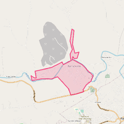 Map of Barrackville