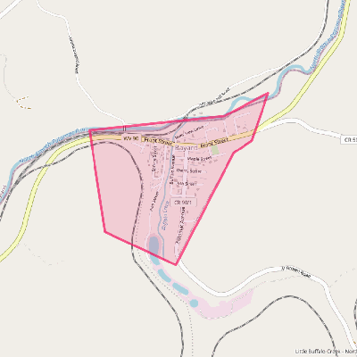 Map of Bayard