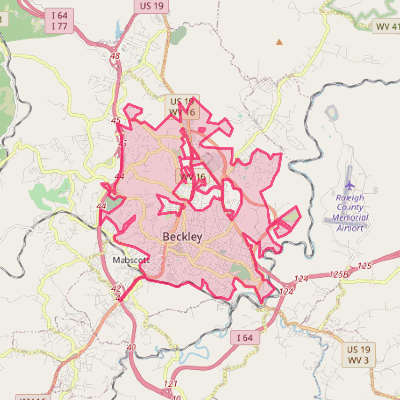 Map of Beckley