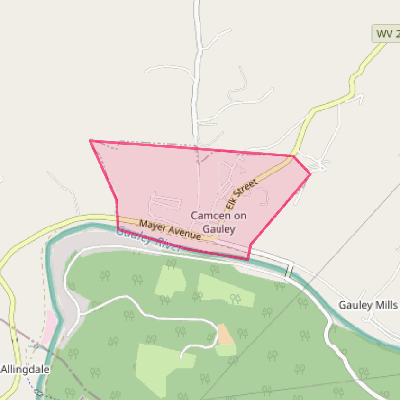 Map of Camden-on-Gauley