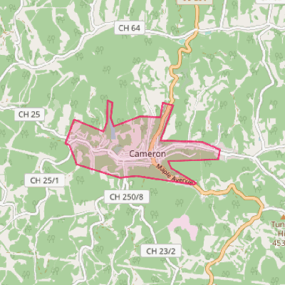 Map of Cameron