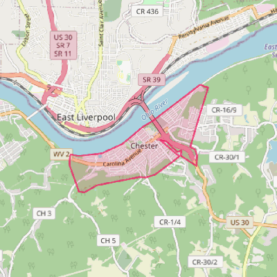 Map of Chester