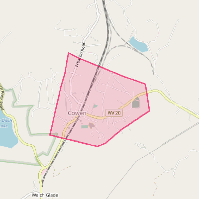 Map of Cowen