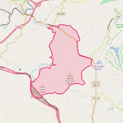 Map of Daniels