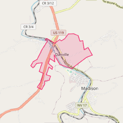 Map of Danville