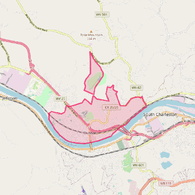 Map of Dunbar