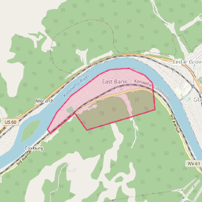 Map of East Bank