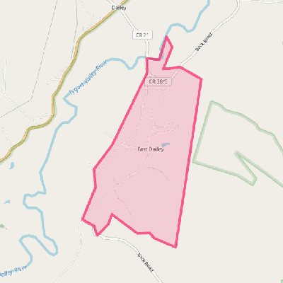 Map of East Dailey