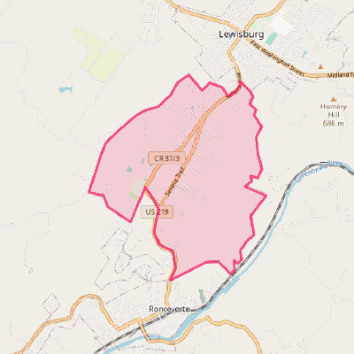 Map of Fairlea