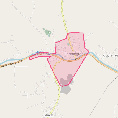 Map of Farmington