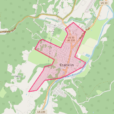 Map of Franklin