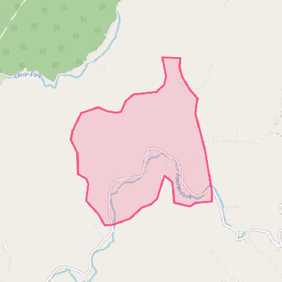 Map of Glen Fork