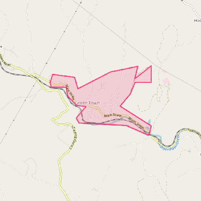 Map of Grant Town