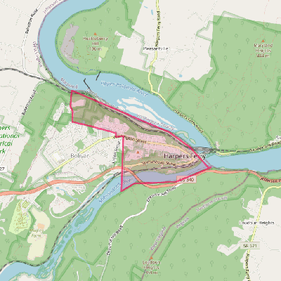 Map of Harpers Ferry