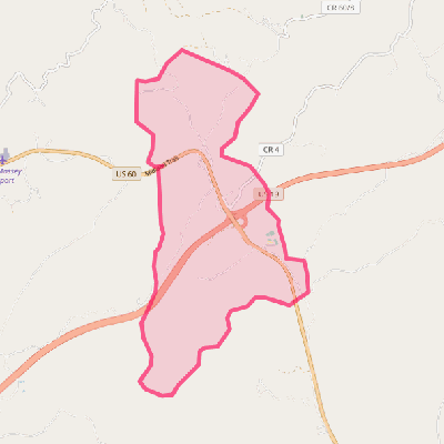 Map of Hico