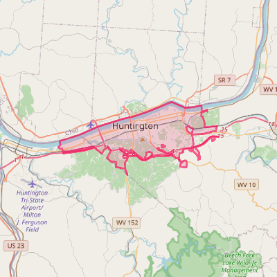 Map of Huntington