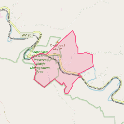Map of Jacksonburg