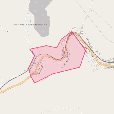 Map of Keystone