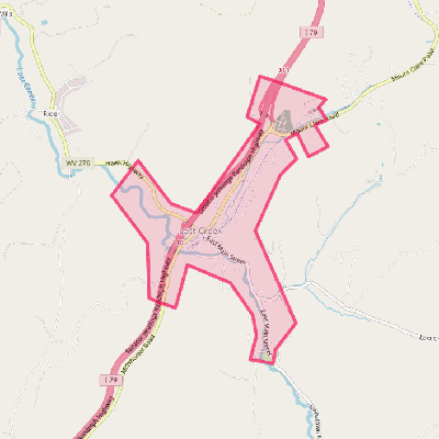 Map of Lost Creek